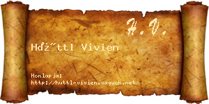 Hüttl Vivien névjegykártya