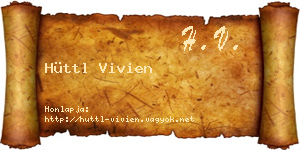 Hüttl Vivien névjegykártya